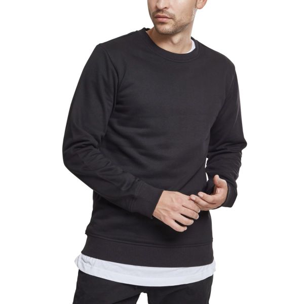 Urban Classics - BASIC Crewneck Terry Pullover charcoal