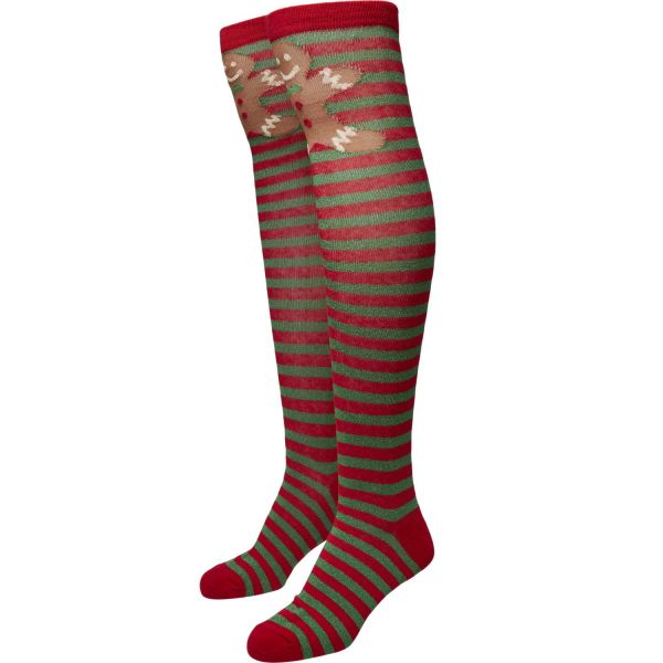 Urban Classics Ladies - Christmas Overknee Socken