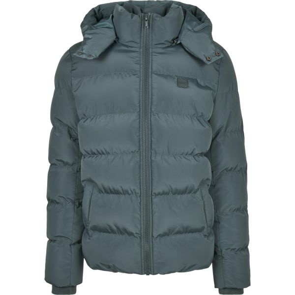 Urban Classics - HOODED PUFFER Winter Jacket bottlegreen