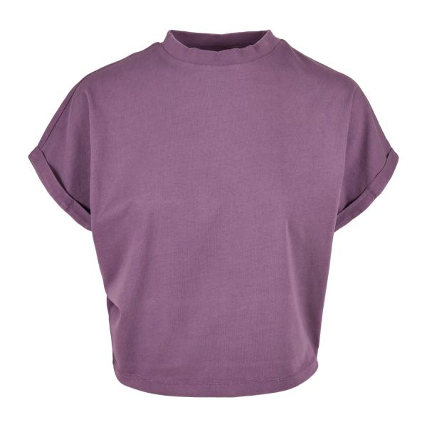 Urban Classics Ladies - Pigment Dye Short Top violet