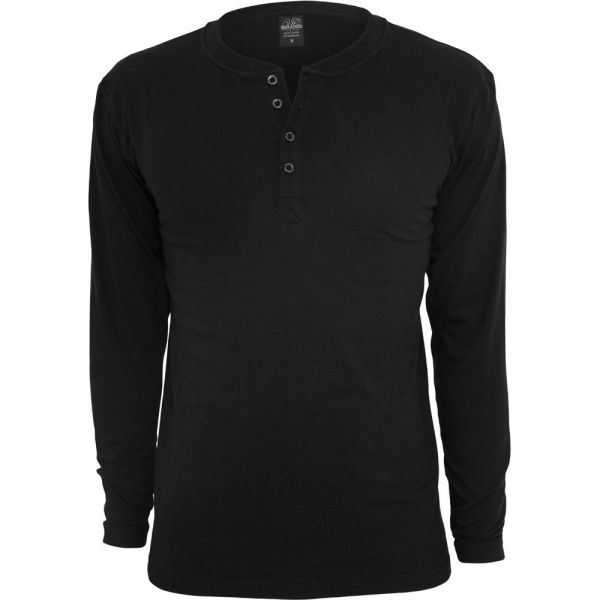 Urban Classics - HENLEY Longsleeve Langarm Shirt