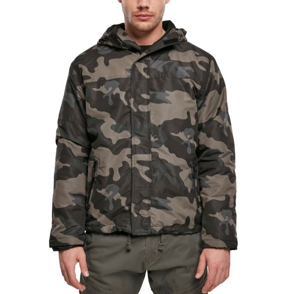 Brandit - Zipped Winter Jacket Windbreaker wood camo