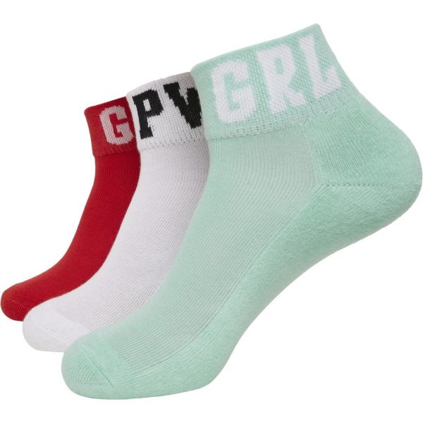 Urban Classics Ladies - GIRL POWER Socken 3er Pack