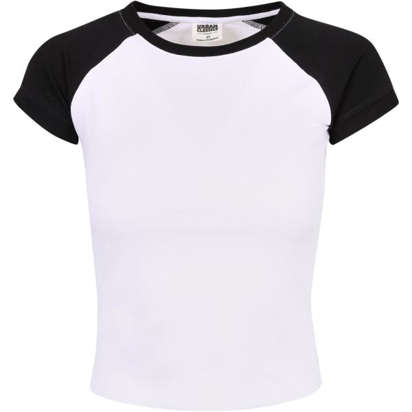 Urban Classics Ladies - Organic Stretch Retro Baseball Shirt