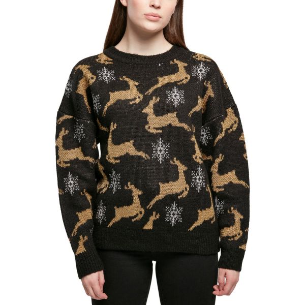 Urban Classics Ladies - Oversized Christmas Sweater