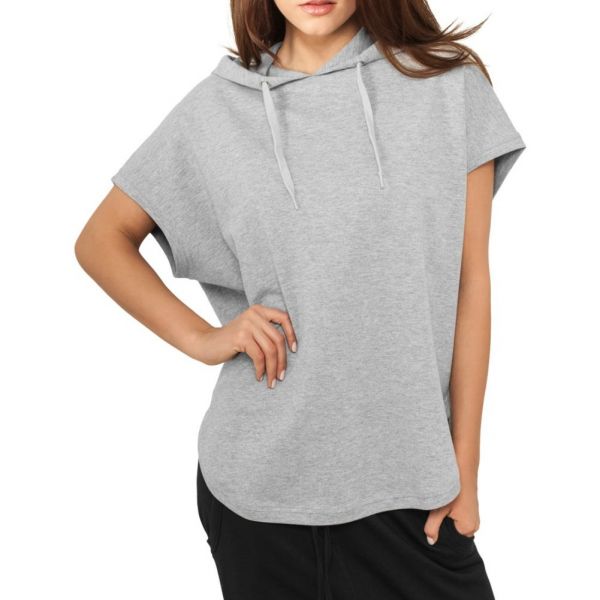 Urban Classics Femme - TERRY Sweat à capuche gris