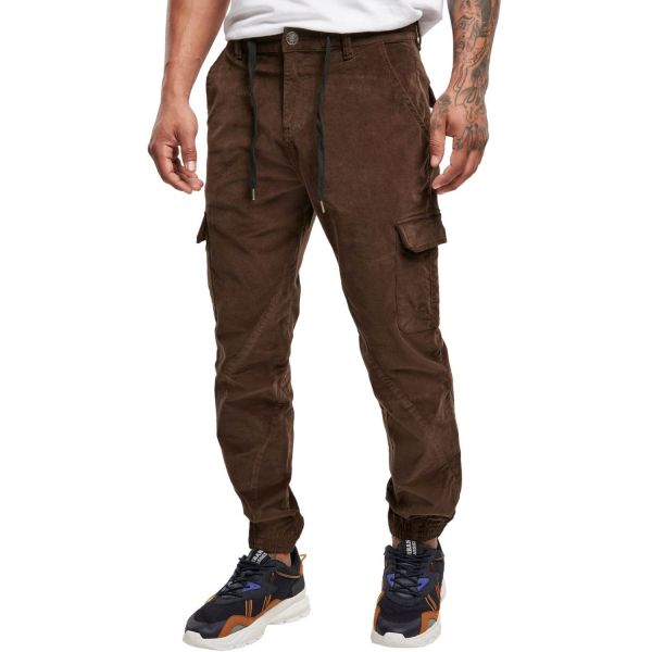 Urban Classics - Corduroy Cargo Jogging Pants black